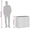 vidaXL Garden Storage Cabinet Grey 83x45x76 cm Poly Rattan