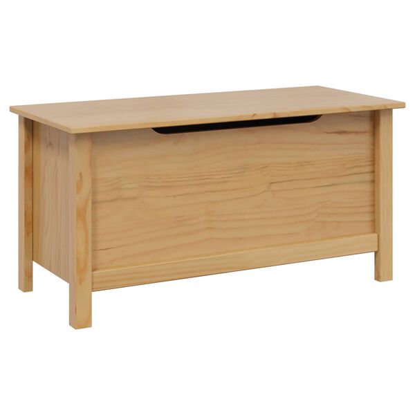 vidaXL Storage Box Hill Honey Brown 90 x 40 x 45 cm Solid Pine Wood