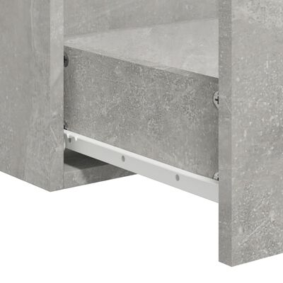 vidaXL Bathroom Cabinet with Mirror Concrete Grey Engineered Wood