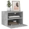 vidaXL TV Wall Cabinets 2 pcs Concrete Grey 40x30x30 cm Engineered Wood