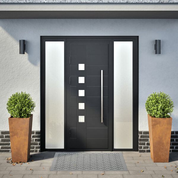 vidaXL Garden Planters 2 pcs 35x35x75 cm Weathering Steel