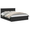 vidaXL Bed Frame with Drawer Black 160 x 200 cm Engineer Wood