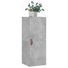 vidaXL Wall Mounted Cabinet Concrete Grey 34.5x34x90 cm