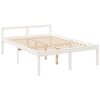 vidaXL Senior Bed without Mattress White 140x190cm Solid Wood Pine