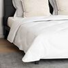 vidaXL Duvet with Pillow 3 pcs White Microfibre