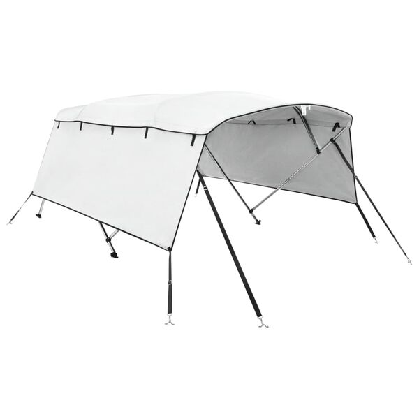 vidaXL 4-bow Bimini Top with Sidewalls 243x(230-244)x137 cm