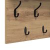 vidaXL Wall-Mounted Coat Rack with Shelf Artisan oak 80 x 40 x 12 cm