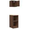 vidaXL Garage Cabinets 2 pcs Brown Oak Engineered Wood