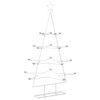 vidaXL Metal Christmas Tree with Holder KUOPIO 140 cm Steel White