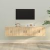 vidaXL 3 Piece TV Cabinet Set Sonoma Oak Engineered Wood