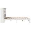 vidaXL Bookcase Bed without Mattress White 140x200cm Solid Wood Pine