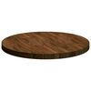vidaXL Table Top Dark Brown &Oslash; 70 x 4 cm Solid Oak Wood