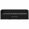 vidaXL Daybed Frame with Drawers Black oak 90 x 200 cm Engineered wood