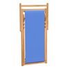 vidaXL Deck Chair Teak 56x105x96 cm Blue