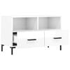 vidaXL TV Cabinet High Gloss White 80x36x50 cm Engineered Wood