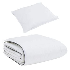 vidaXL Winter Duvet with Pillow 2 pcs White Down Feather