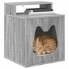 vidaXL Cat House Grey Sonoma 42.5 x 40 x 53.5 cm Engineered Wood