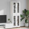 vidaXL Highboard with Shelf White 60 x 35 x 182 cm Engineered Wood
