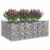 vidaXL Gabion Raised Bed Silver 150 x 100 x 60 cm Galvanised Steel