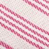 vidaXL Throw Cotton Stripes 125x150 cm Pink and White