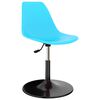 vidaXL Swivel Dining Chairs 2 pcs Blue PP