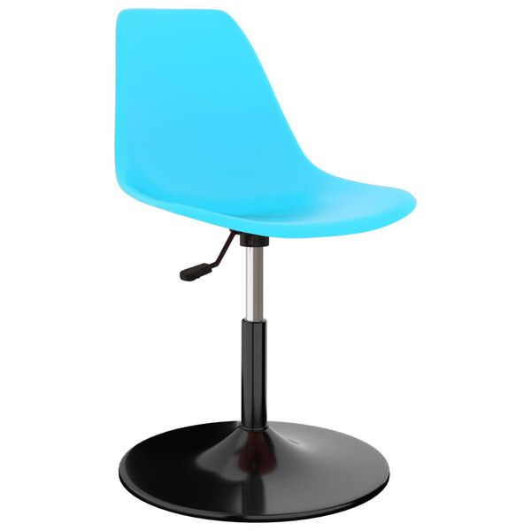 vidaXL Swivel Dining Chairs 2 pcs Blue PP