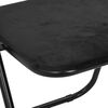 vidaXL Folding Chair 2 pcs Black 48 x 44 x 78 cm Velvet