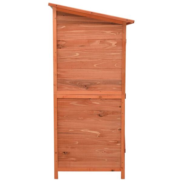 vidaXL Garden Tool Shed 136x75x160 cm Solid Firwood