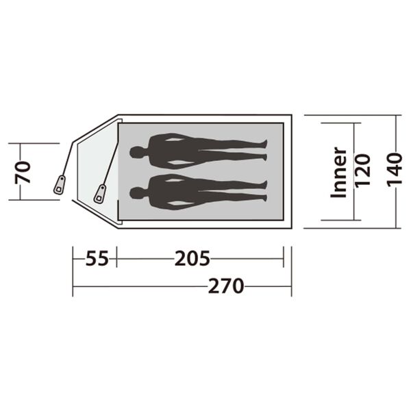 Easy Camp Tent Quasar 200 2-persons Rustic Green