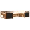 vidaXL Outdoor Sofa Set 6 pcs Natural Solid Acacia Wood