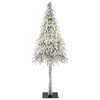 vidaXL Christmas Tree with 300 LEDs White 210 cm PE and Steel