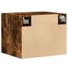 vidaXL Wall Cabinet Smoked Oak 50x42.5x40 cm Engineered Wood