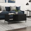 vidaXL Coffee Table Black 90x50x40 cm Engineered Wood