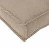 vidaXL Pallet Cushion for Backrest Taupe 60 x 40 x 12 cm Oxford fabric