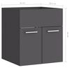 vidaXL Bathroom Furniture Set Grey Engineered Wood