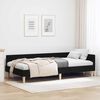 vidaXL Corner Bed Frame with Headboard Black 90 x 190 cm Fabric