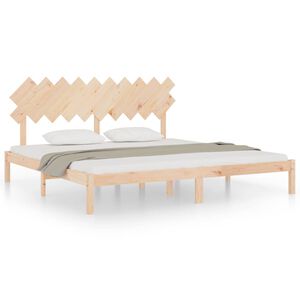 vidaXL Bed Frame without Mattress 200x200 cm Solid Wood