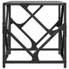 vidaXL Coffee Table with Black Glass Top 40x40x41 cm Steel