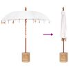 vidaXL Balinese Parasol with Base 260 210-220 cm