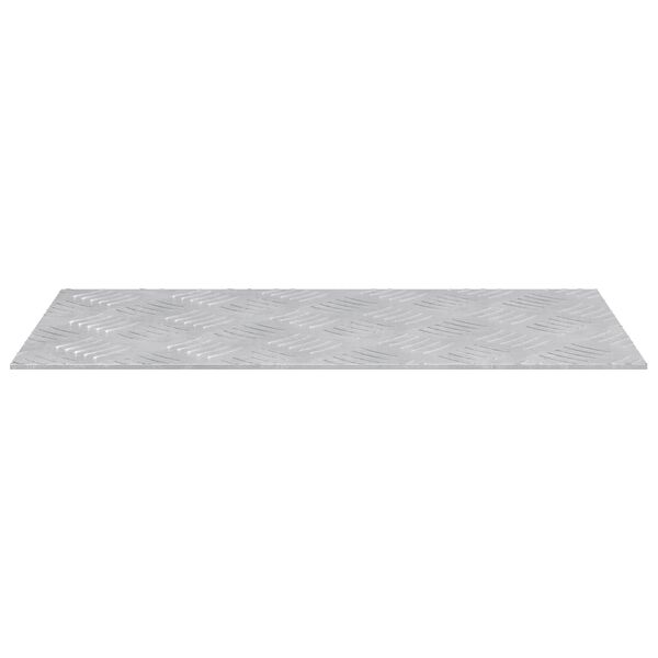 vidaXL Stair Tread Rectangular 4 pcs Silver 50 x 25 cm Aluminium
