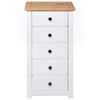 vidaXL Sideboard White 46x40x89 cm Pine Panama Range
