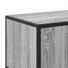 vidaXL TV Cabinet Grey Sonoma 100x35x50 cm Engineered Wood and Metal
