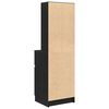 vidaXL Bedside Cabinet Black 39x35x125 cm Engineered Wood