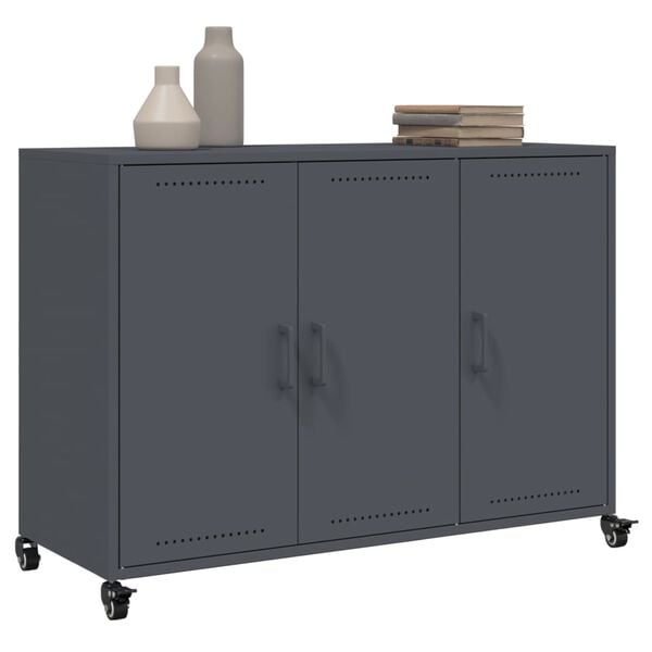 vidaXL Sideboard Anthracite 100.5x39x72 cm Steel