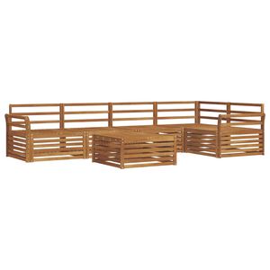 vidaXL Outdoor Sofa Set 6 pcs Natural