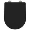 vidaXL Toilet Seat Adjustable Black 48 x 36.5 x 4.5 cm Polypropylene