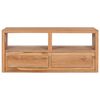 vidaXL TV Cabinet 90x30x40 cm Solid Teak Wood