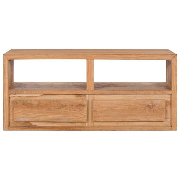 vidaXL TV Cabinet 90x30x40 cm Solid Teak Wood