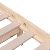 vidaXL Bed Frame without Mattress Solid Wood 200x200 cm