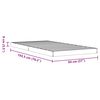 vidaXL Bed Frame without Mattress Wax Brown 90x190 cm Single Solid Wood Pine